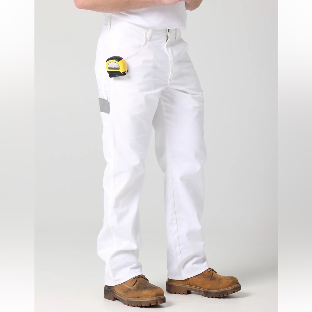 WRANGLER WORKWEAR PAINTERS PANT Jeans BRIGHT WHITE Mens Size 40 X 32